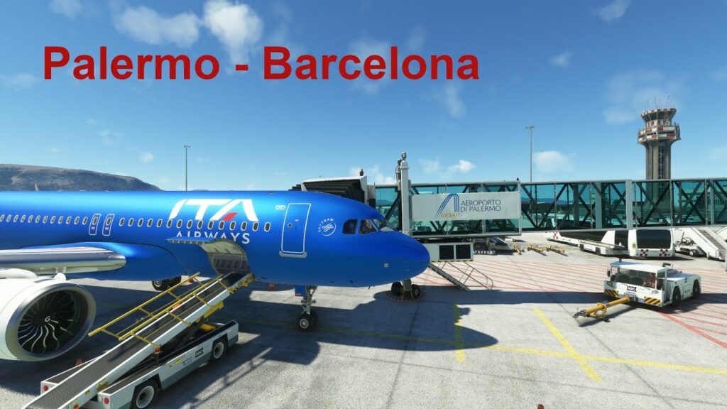 Atterraggio PERICOLOSO! | Flight Simulator - A320 - Palermo | Barcelona - GSX